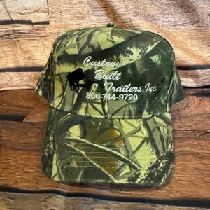 OTTO Hat Men's Custom Built Trailers Camo Baseball Cap Adjustable OSFM Green